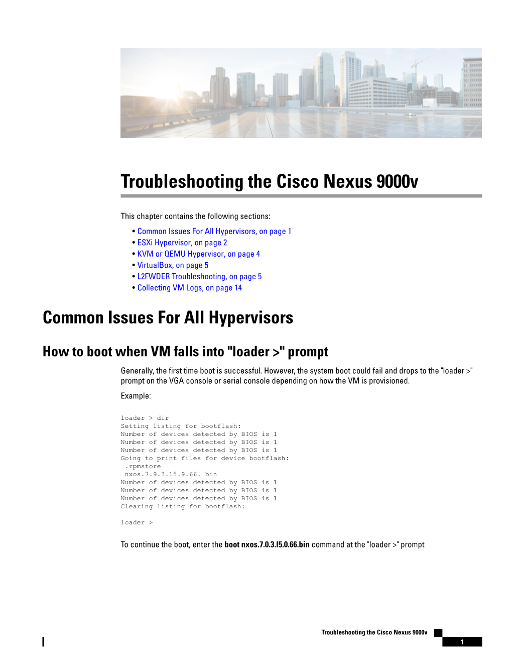 Troubleshooting the Cisco Nexus 9000V