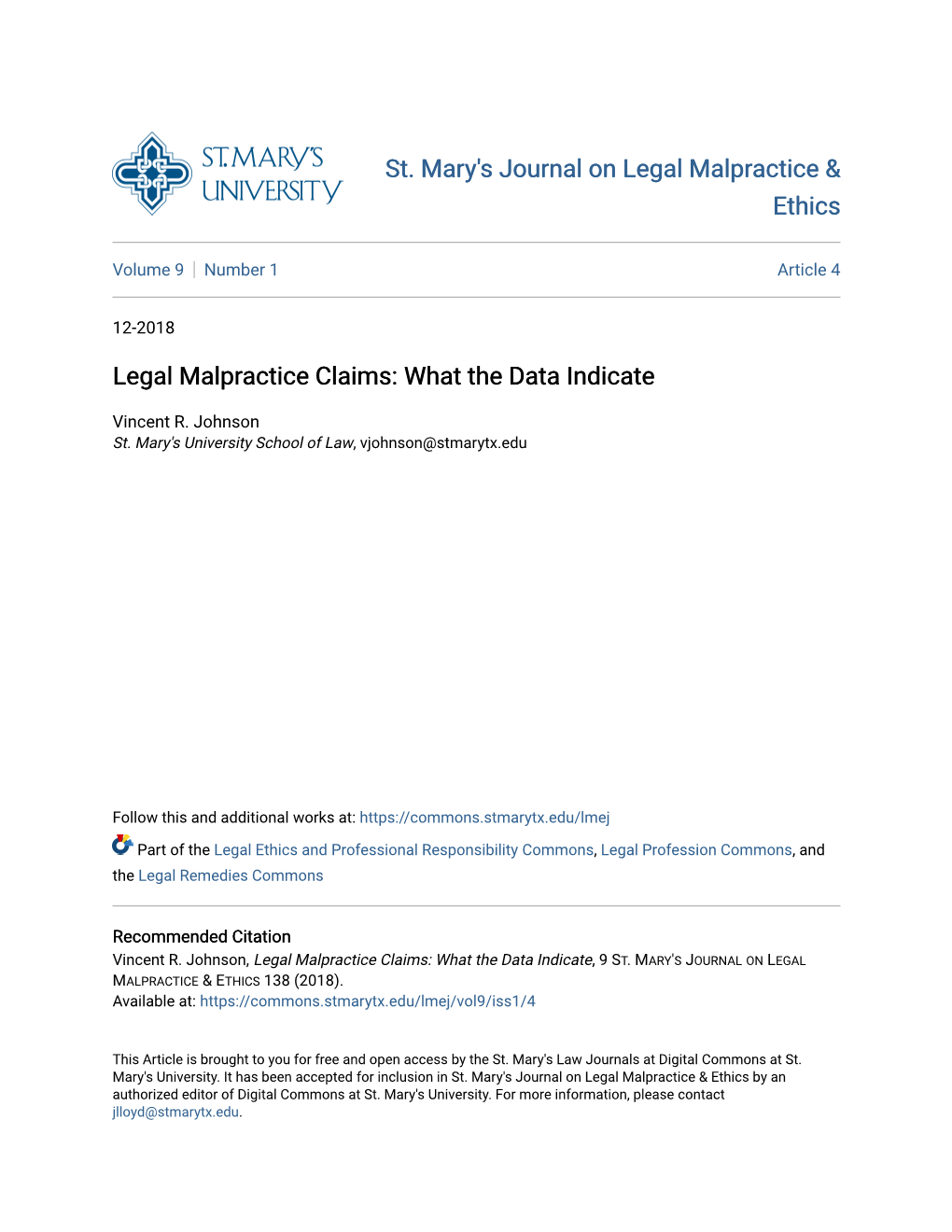 Legal Malpractice Claims: What the Data Indicate