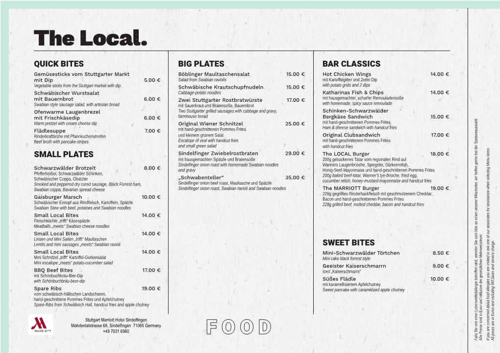 The Local Food Menu (PDF)