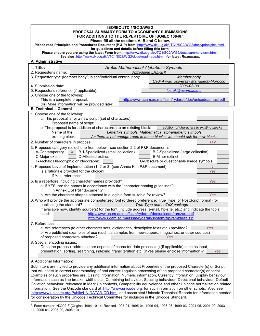 Iso/Iec Jtc 1/Sc 2/Wg 2