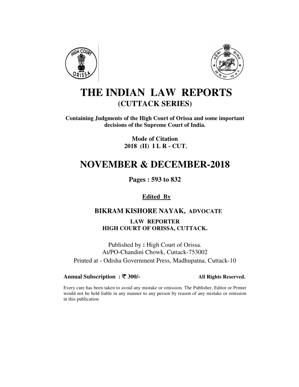 The Indian Law Reports