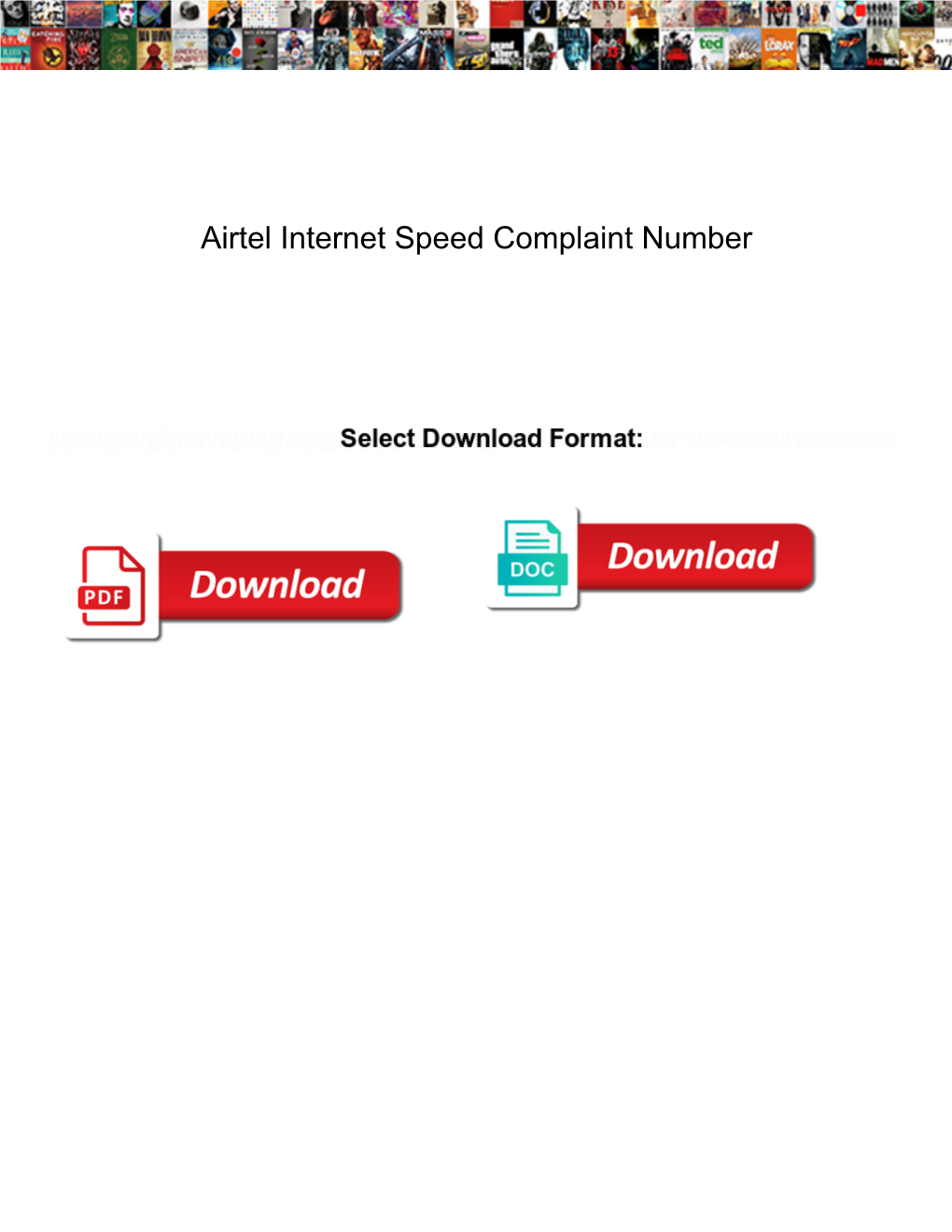 Airtel Internet Speed Complaint Number