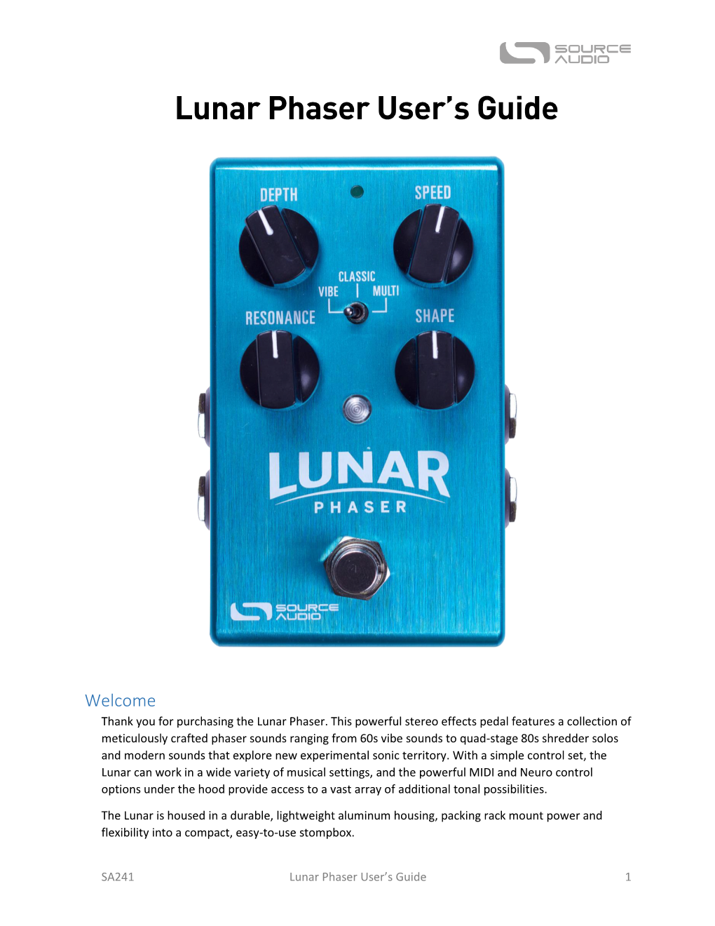 Lunar Phaser User's Guide