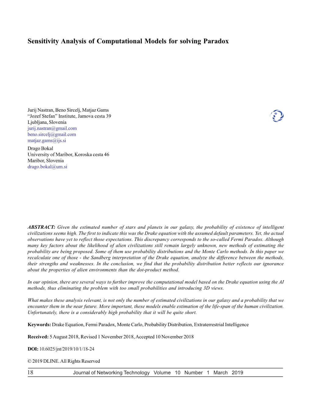 Sensitivity Analysis of Computational Models for Solving Paradox