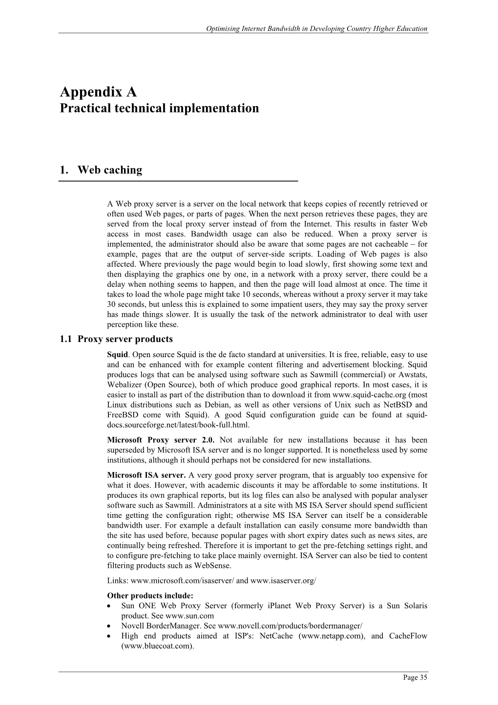 Appendix a Practical Technical Implementation