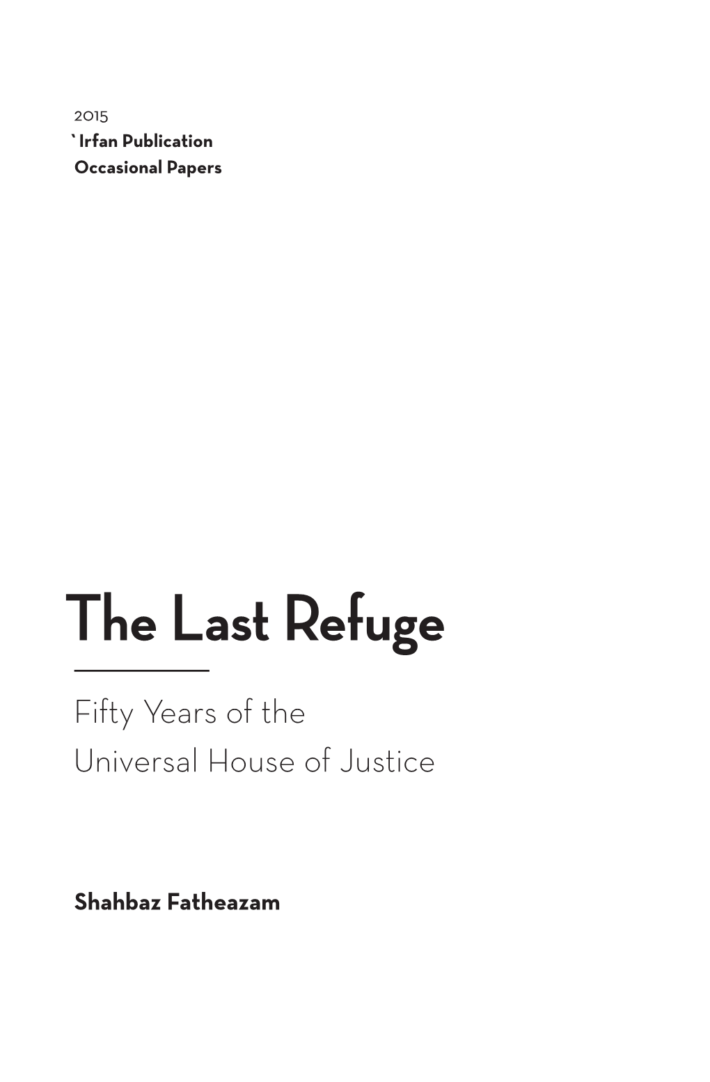 The Last Refuge