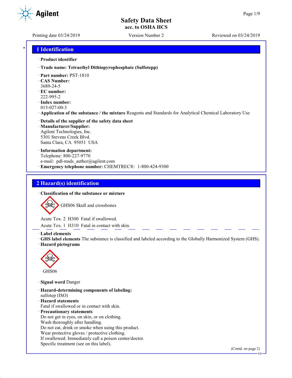 Safety Data Sheet Acc