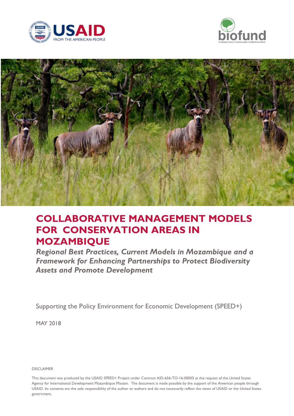 Collaborative Management Models for Conservation Areas In
