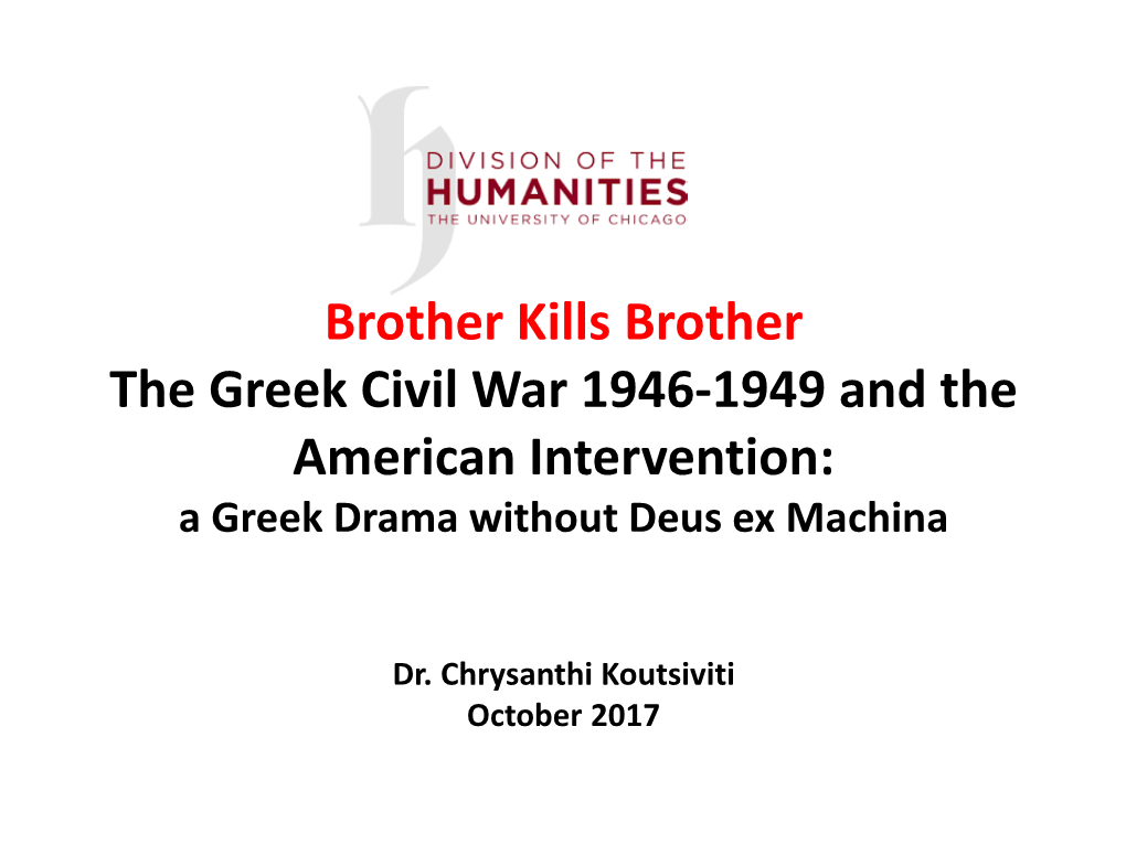 Civil War Presentation Humanities Day October 2017