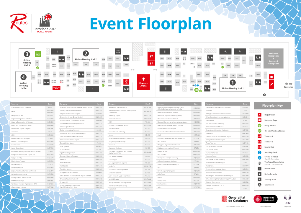 World Routes 2017 Floor Plan