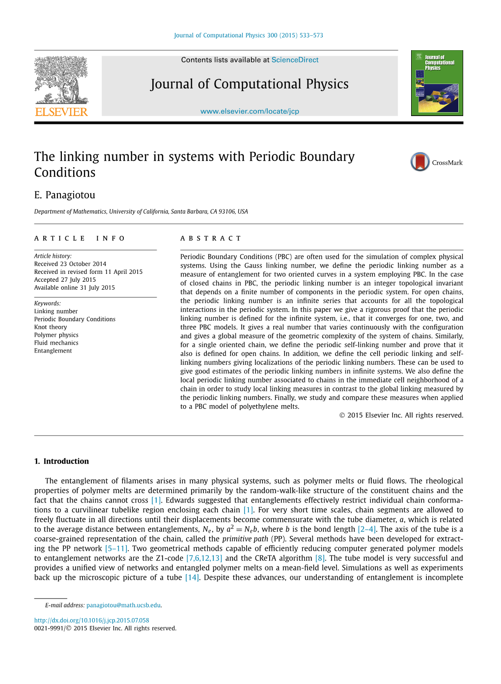 The Linking Number in Systems with Periodic Boundary Conditions