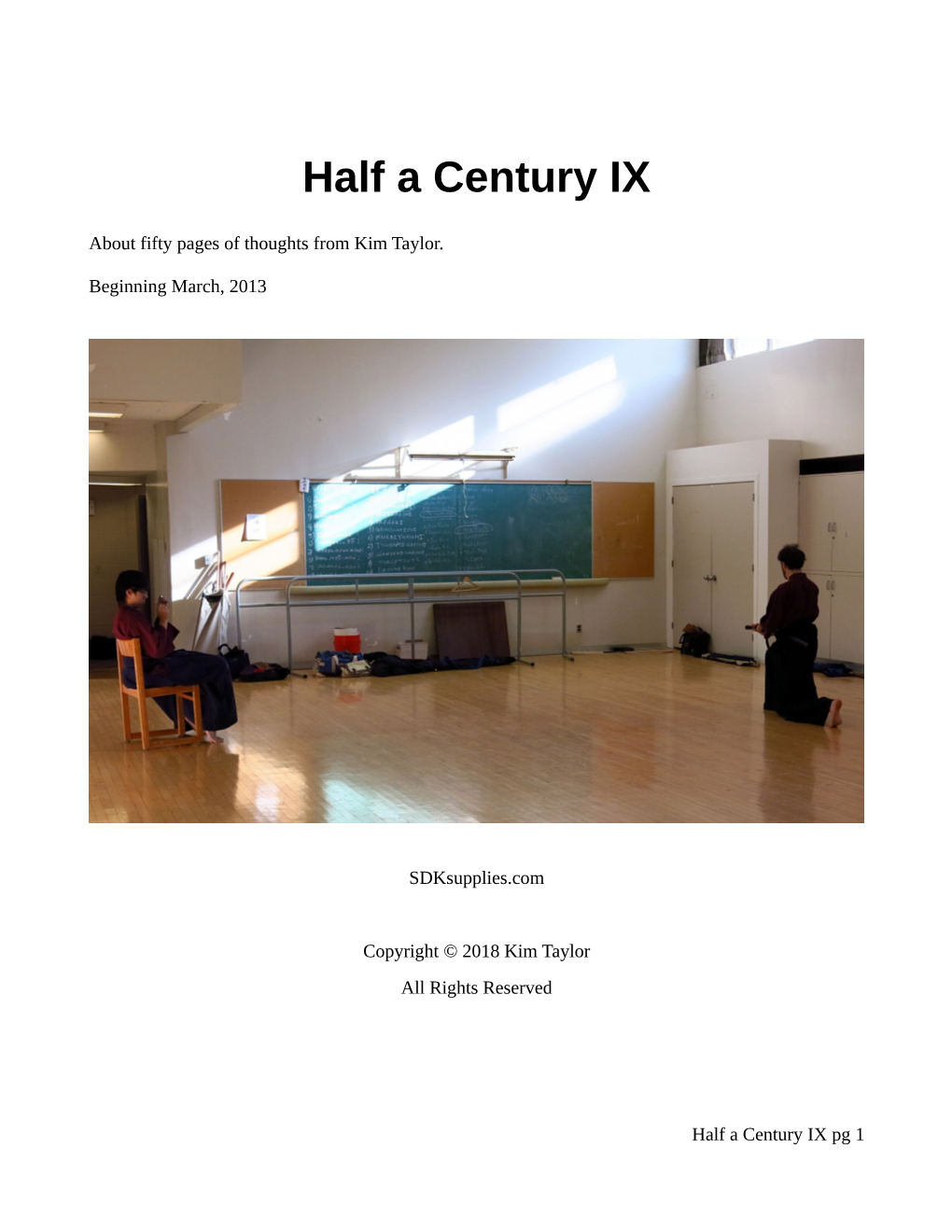 Half a Century IX