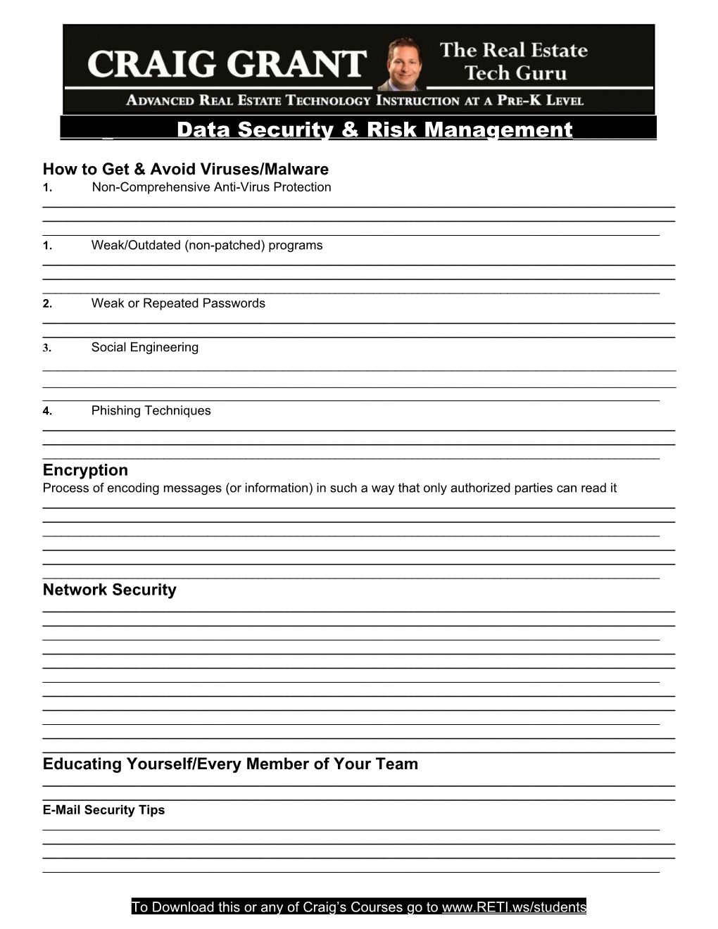 Data Security & Risk Management