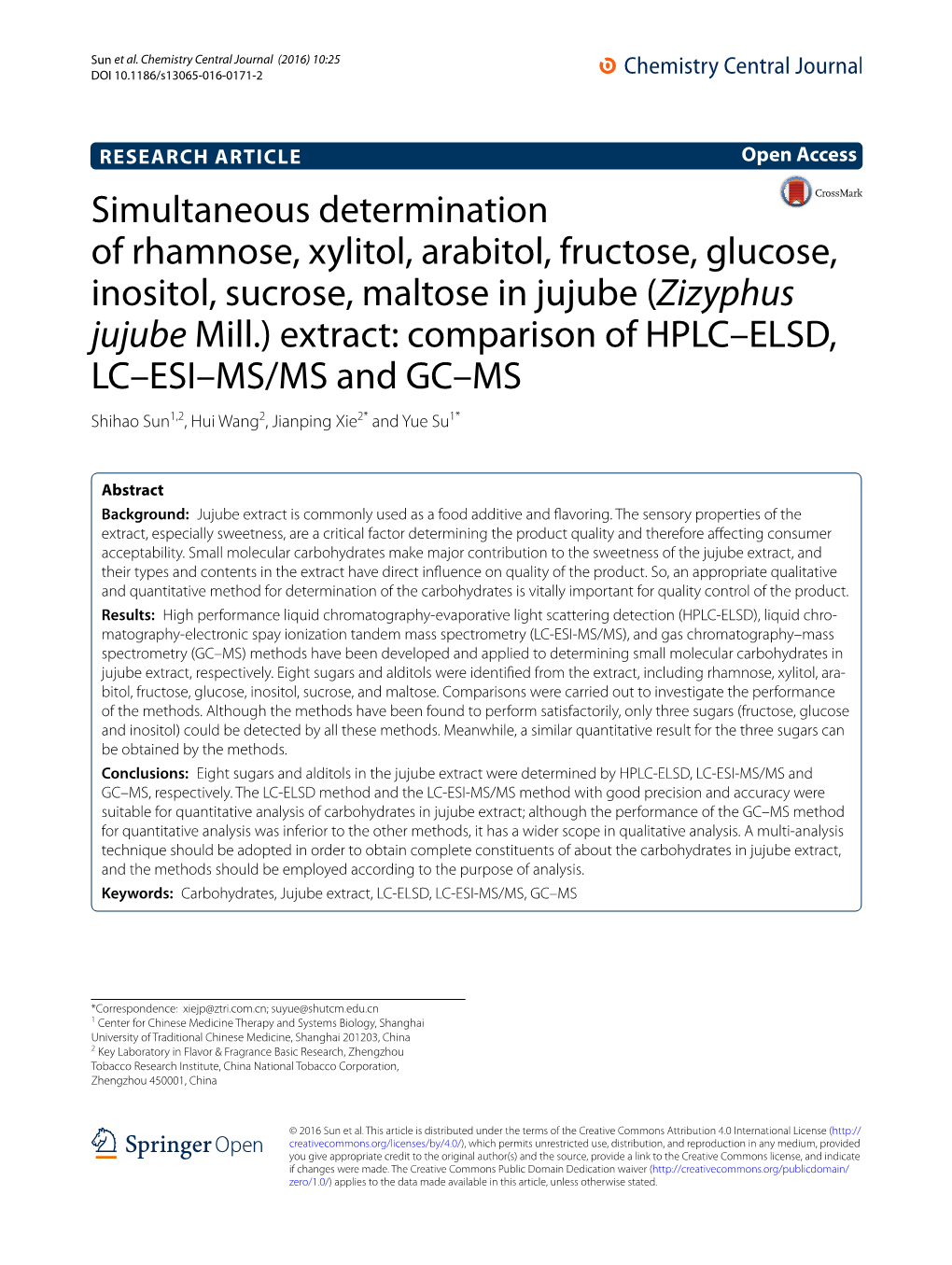 Simultaneous Determination of Rhamnose, Xylitol, Arabitol, Fructose