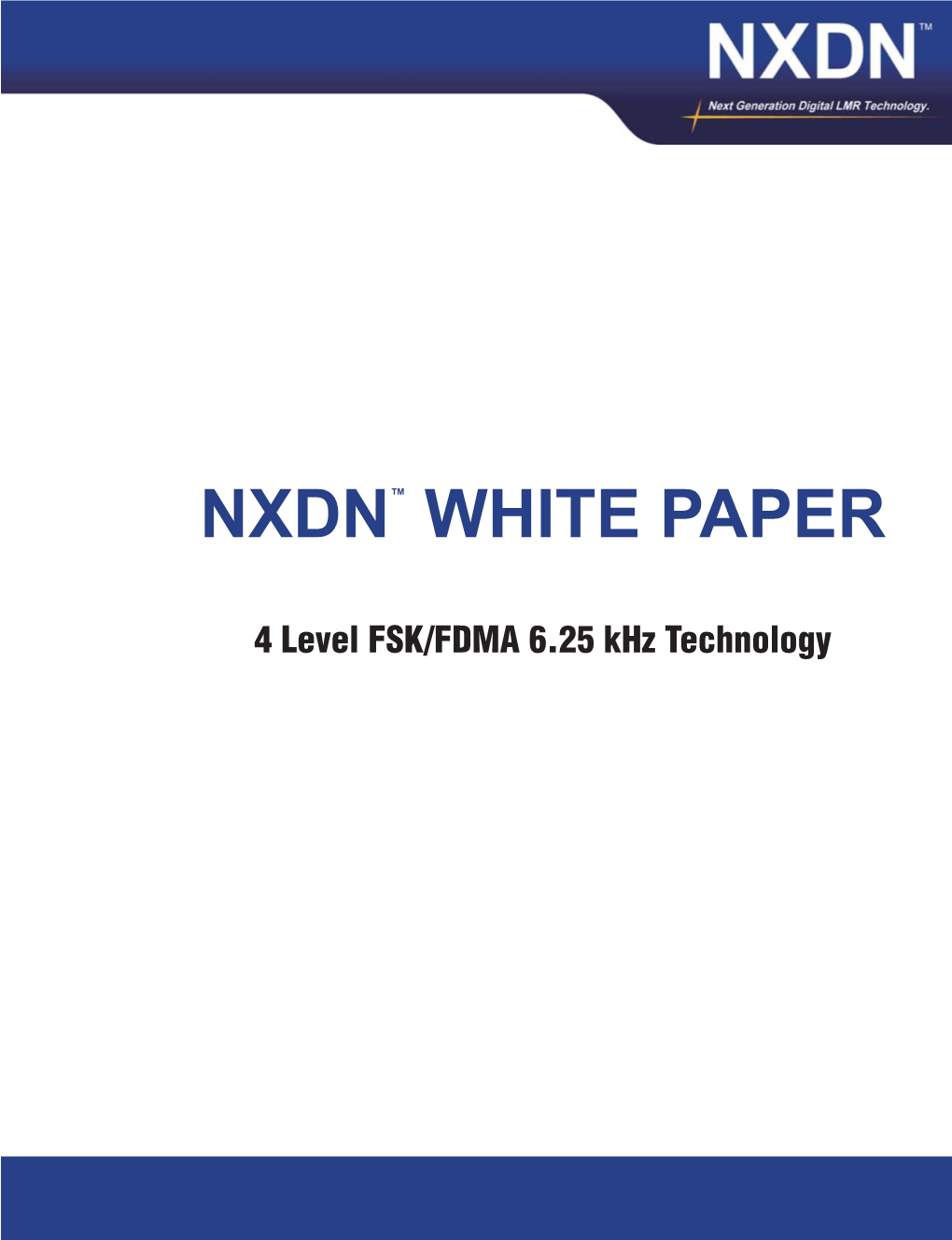 Nxdn™ White Paper