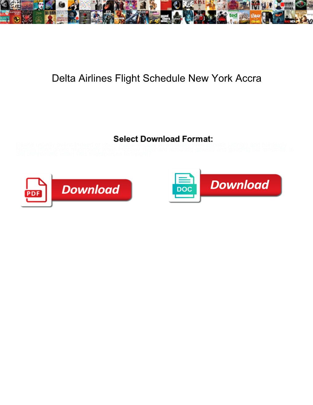 Delta Airlines Flight Schedule New York Accra