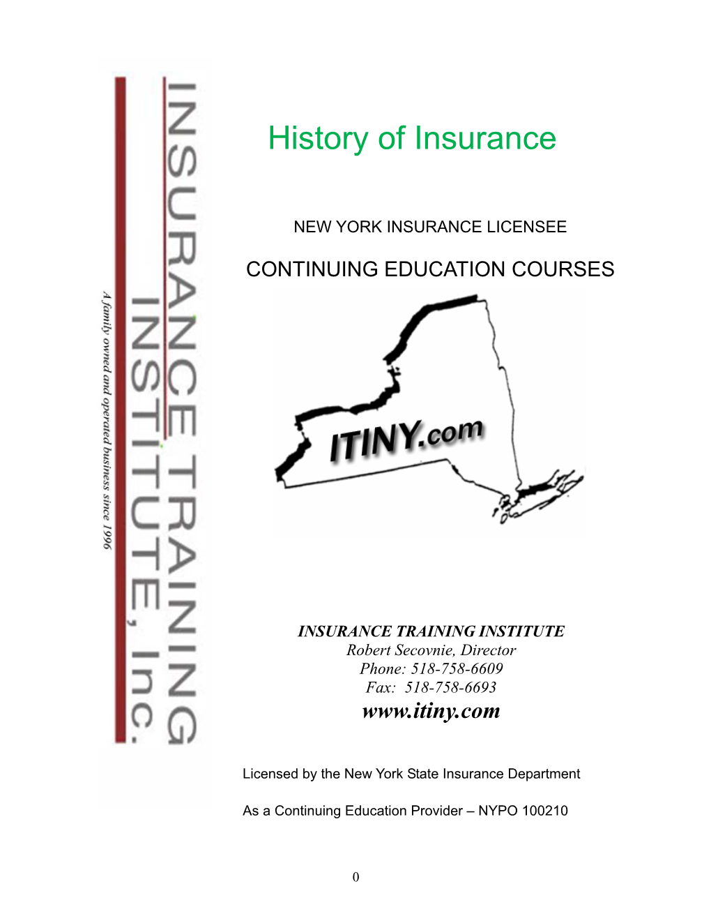 History of Insurance