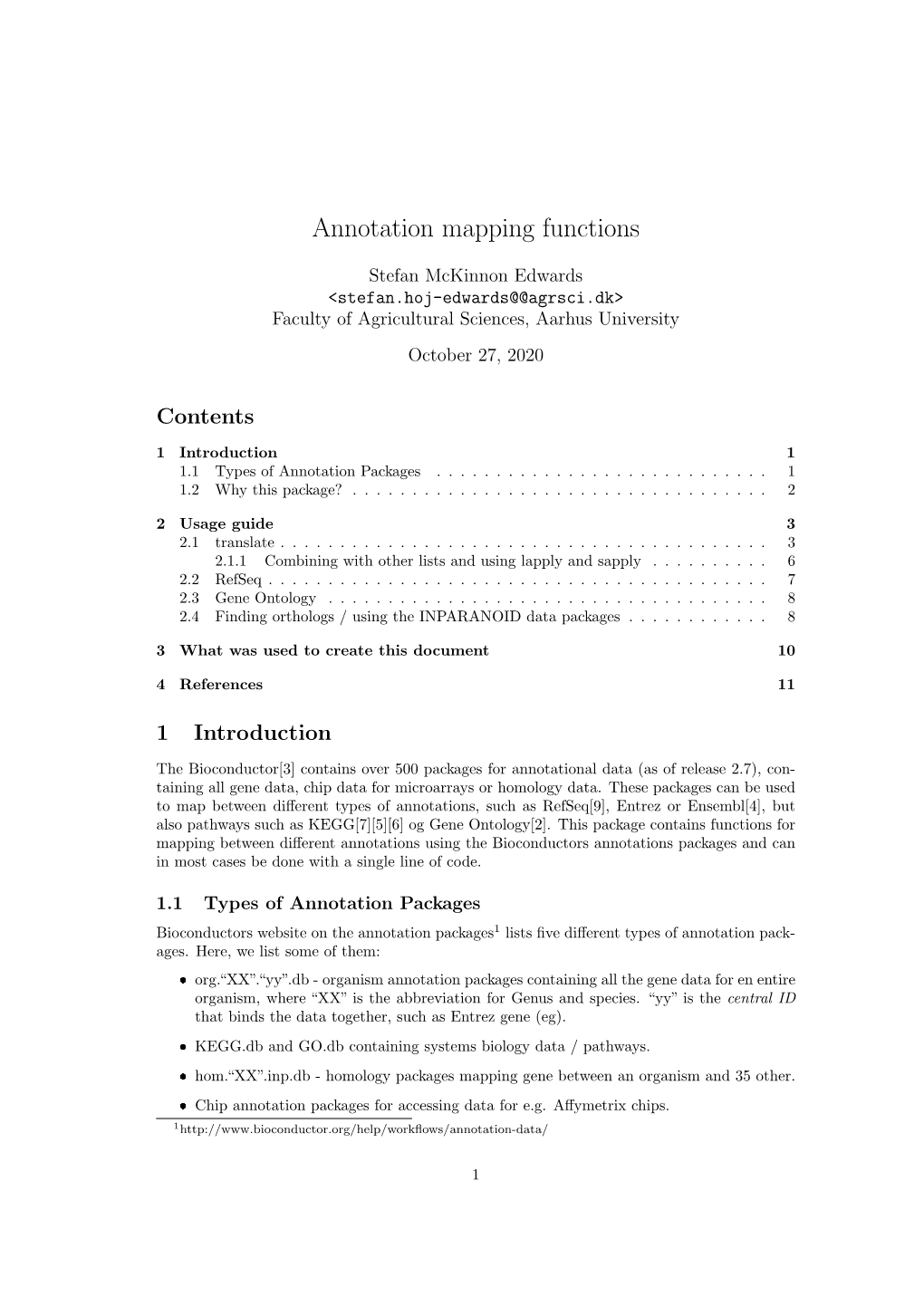 Annotation Mapping Functions