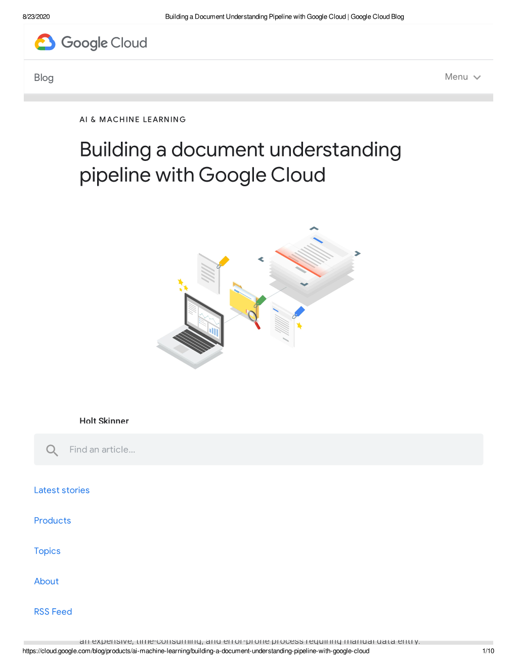 Building a Document Understanding Pipeline with Google Cloud | Google Cloud Blog