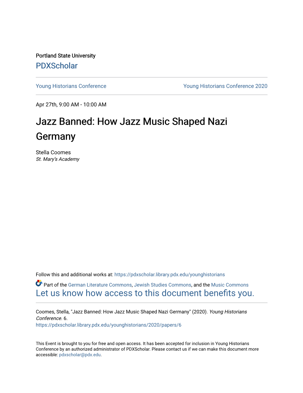 How Jazz Music Shaped Nazi Germany