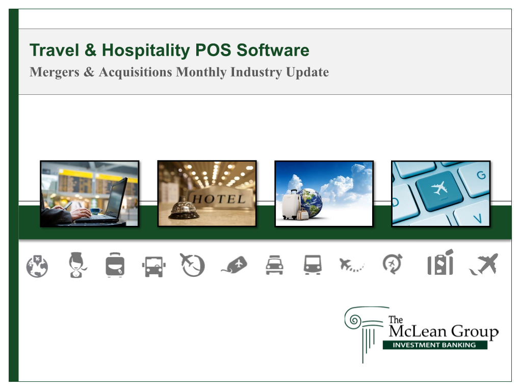 Travel & Hospitality POS Software Mergers & Acquisitions Monthly