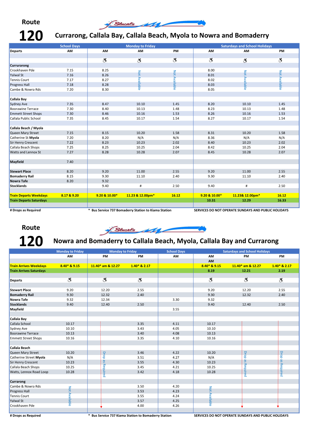 New Timetable 2020.Xlsx