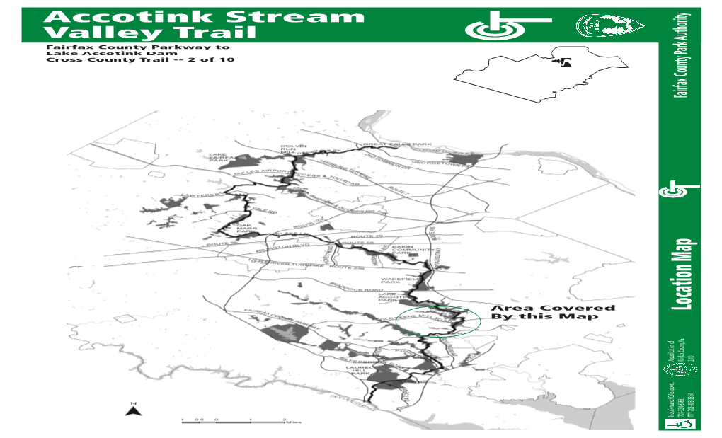 Accotink Stream Valley Trail Fairfax County Parkway to Lake Accotink Dam Cross County Trail -- 2 of 10 P Fairfax County Park Authority County Park Fairfax