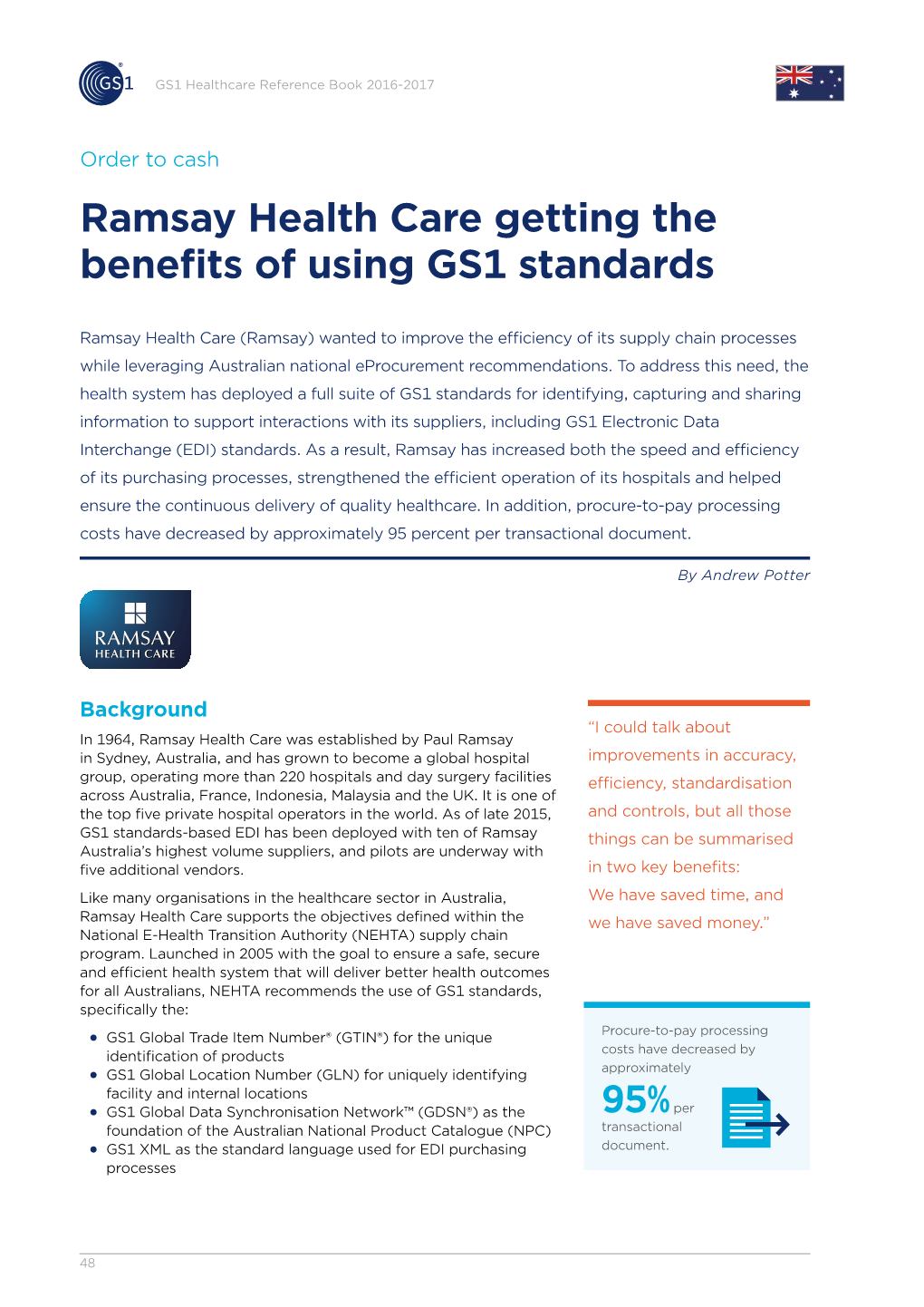 Ramsay Health Care Getting the Benefits of Using GS1 Standards