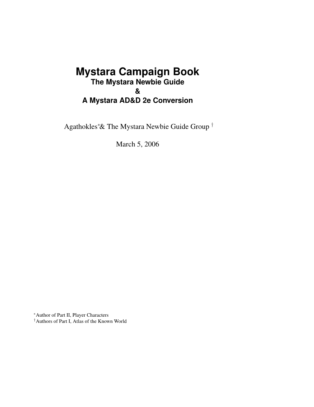 Mystara Campaign Book the Mystara Newbie Guide & a Mystara AD&D 2E Conversion