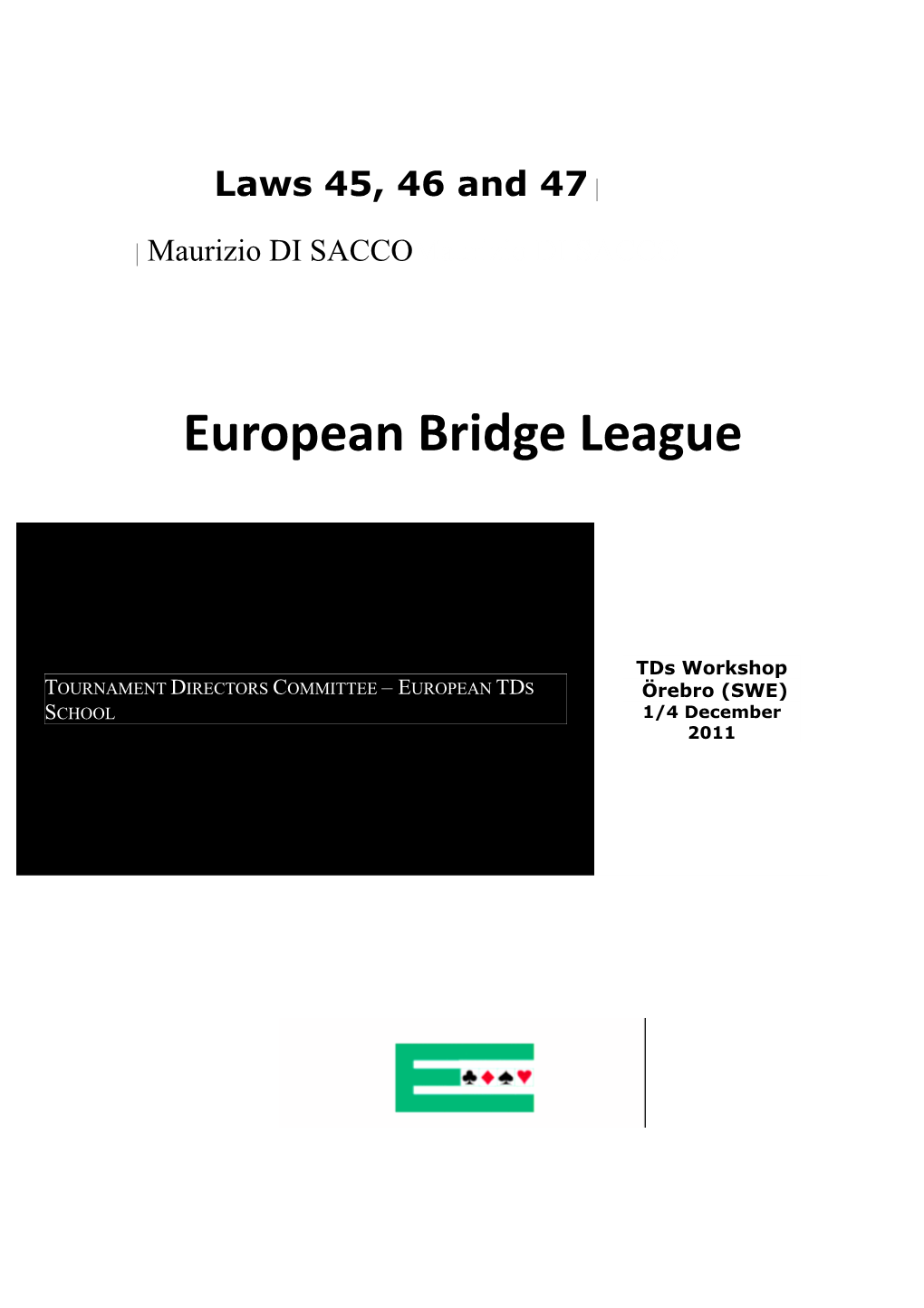 European Bridge League