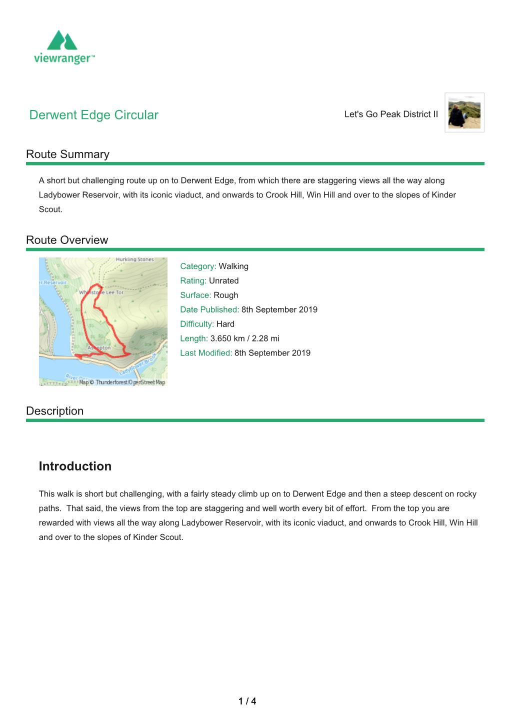 Derwent Edge Circular Let's Go Peak District II