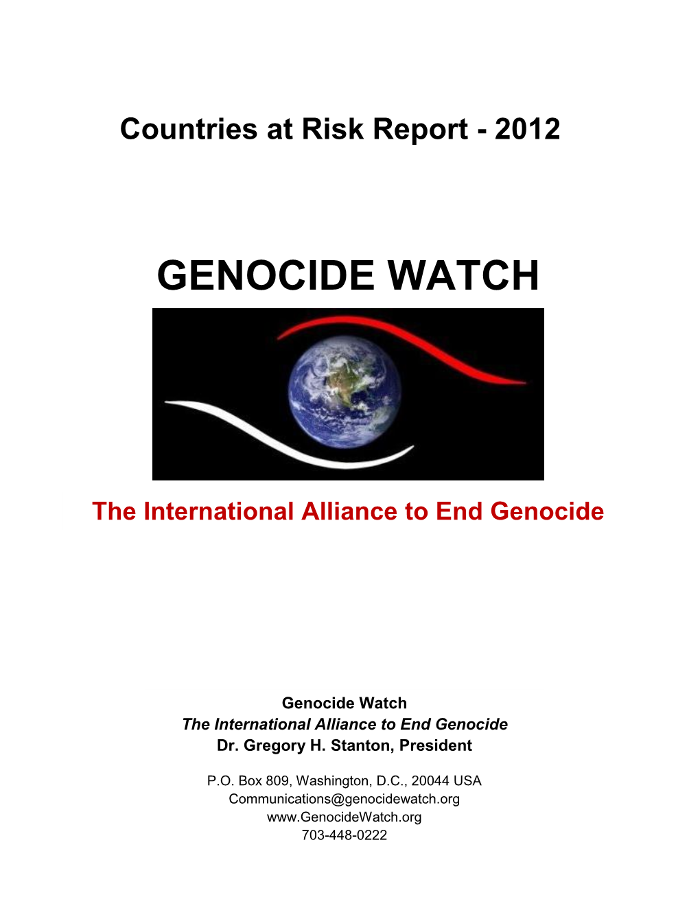 Countries at Risk Report - 2012