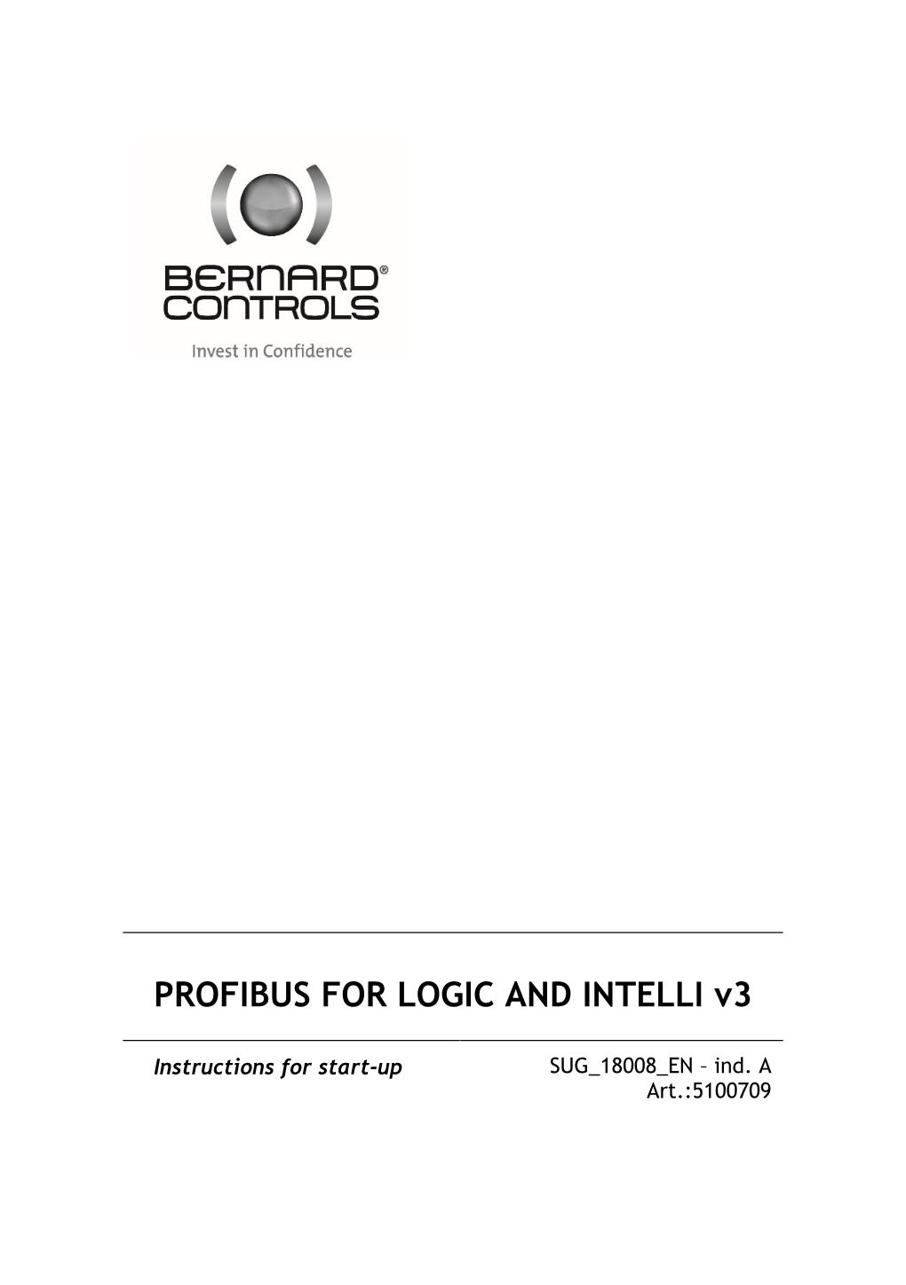 PROFIBUS for LOGIC and INTELLI V3