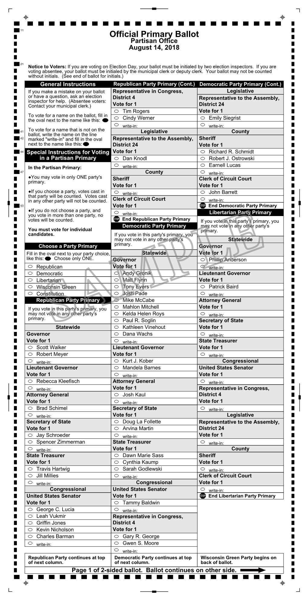 Milwaukee County Master Template