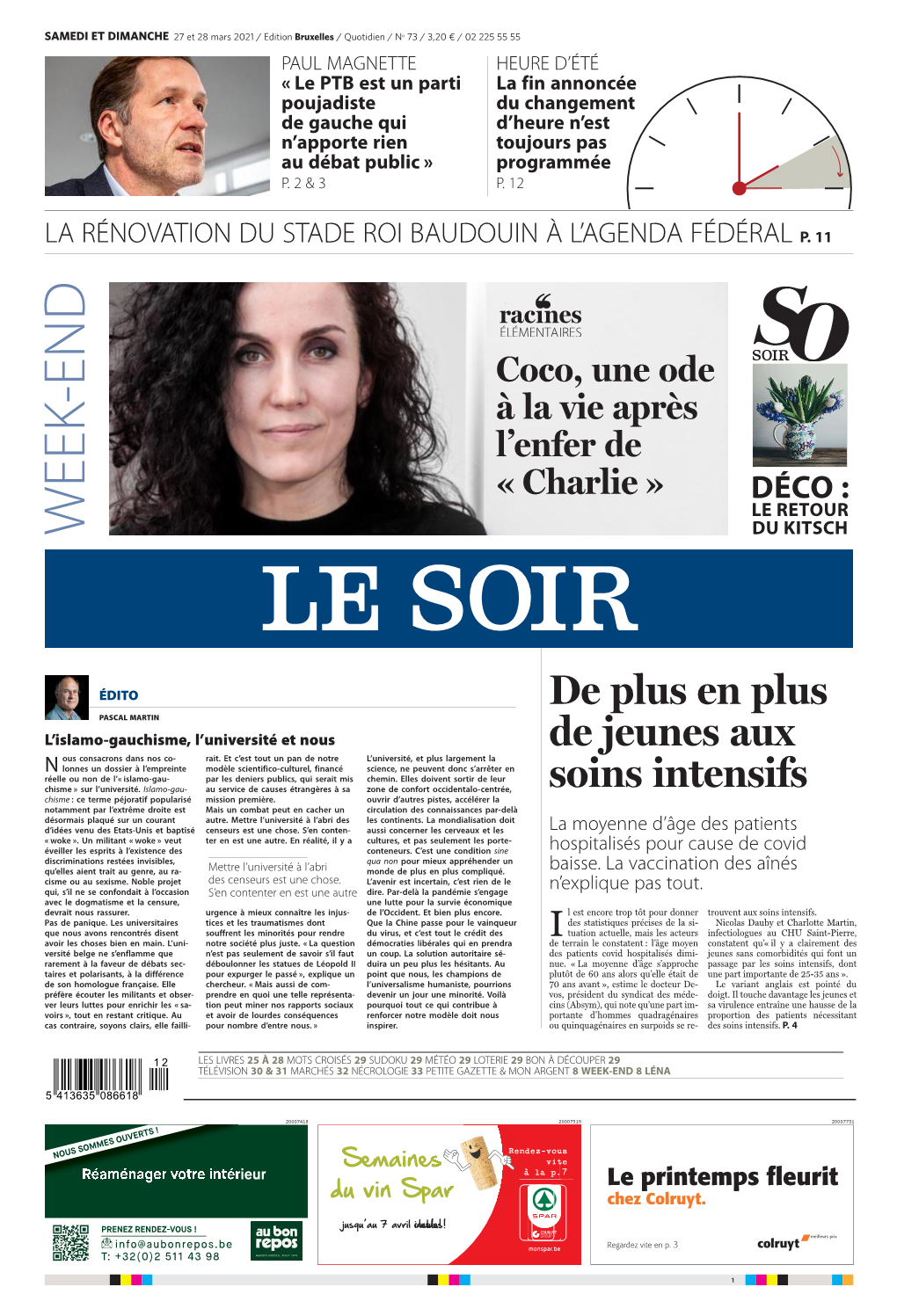 27.03.2021 Le Soir