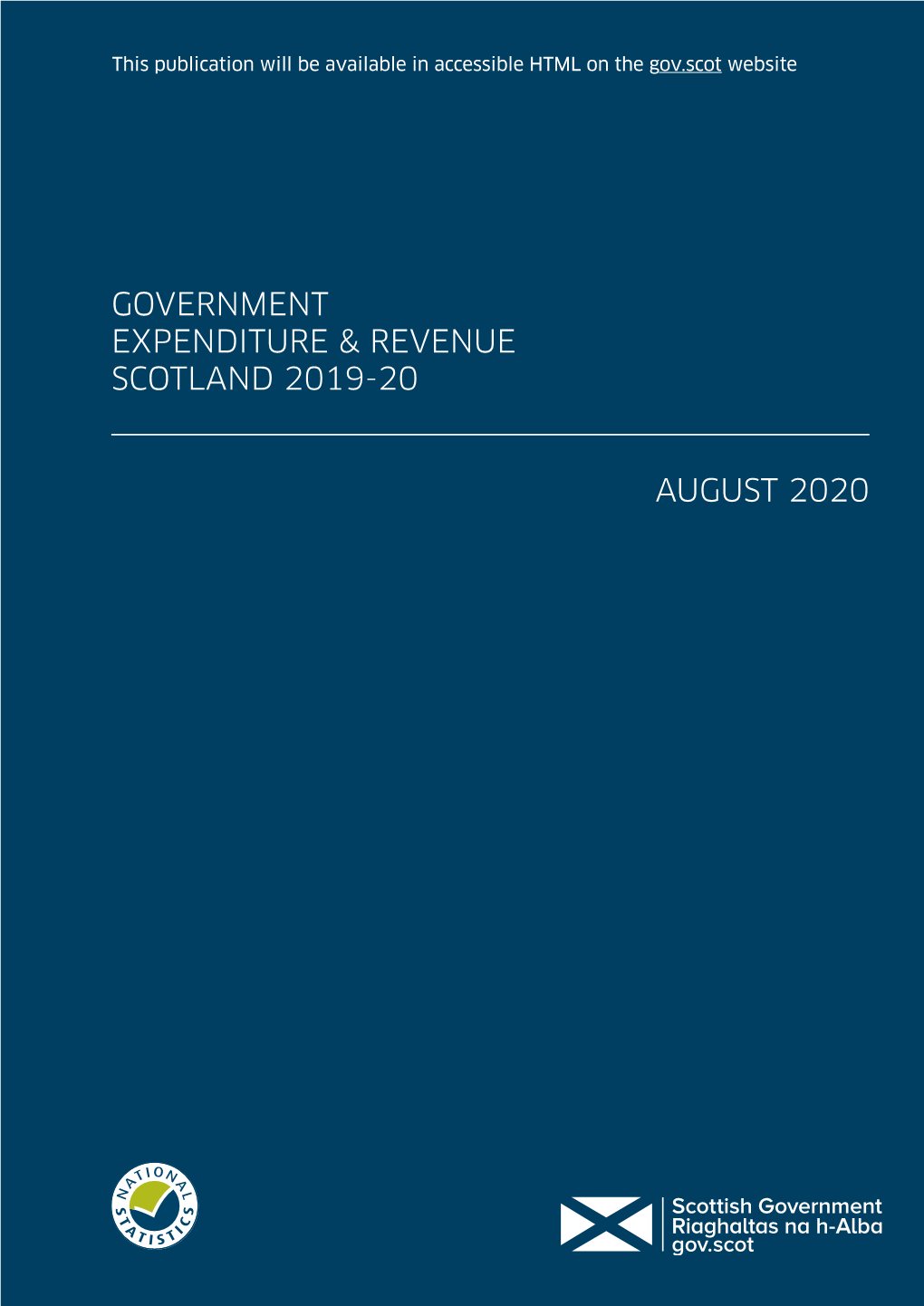 Government Expenditure & Revenue Scotland 2019-20 : August 2020