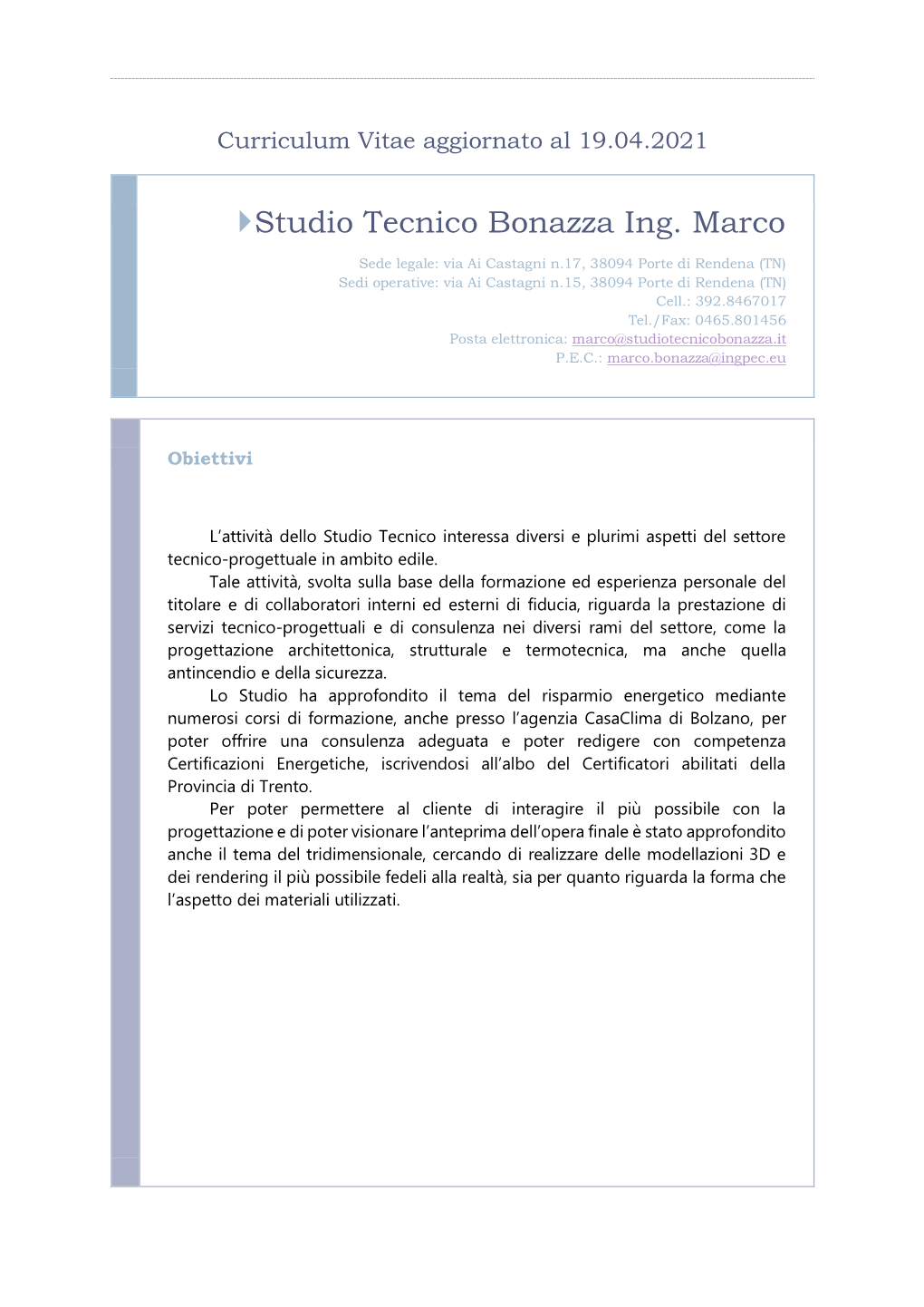 Studio Tecnico Bonazza Ing. Marco