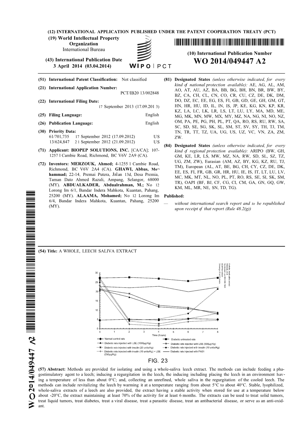 WO 2014/049447 A2 3 April 2014 (03.04.2014) P O P C T