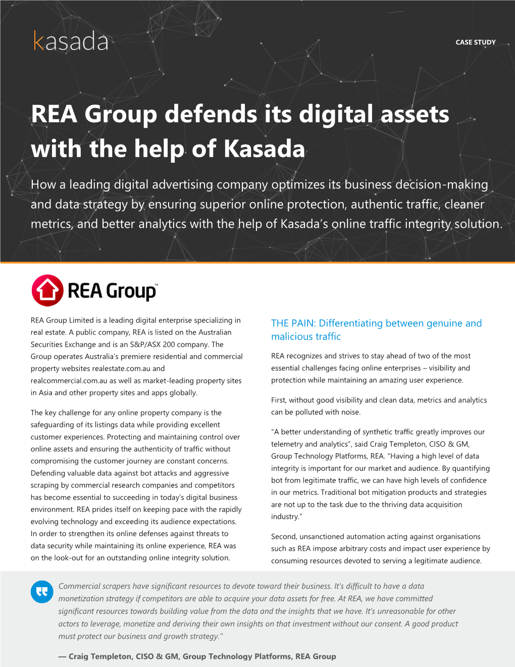 REA Group Defends Its Digital Assets with the Help of Kasada