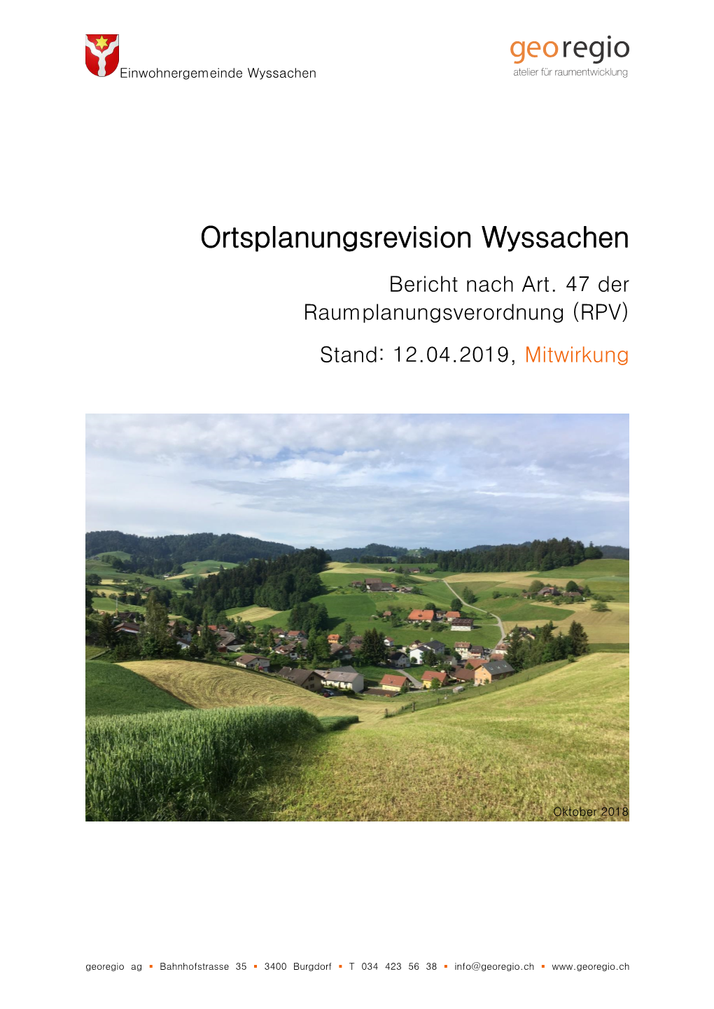 Ortsplanungsrevision Wyssachen