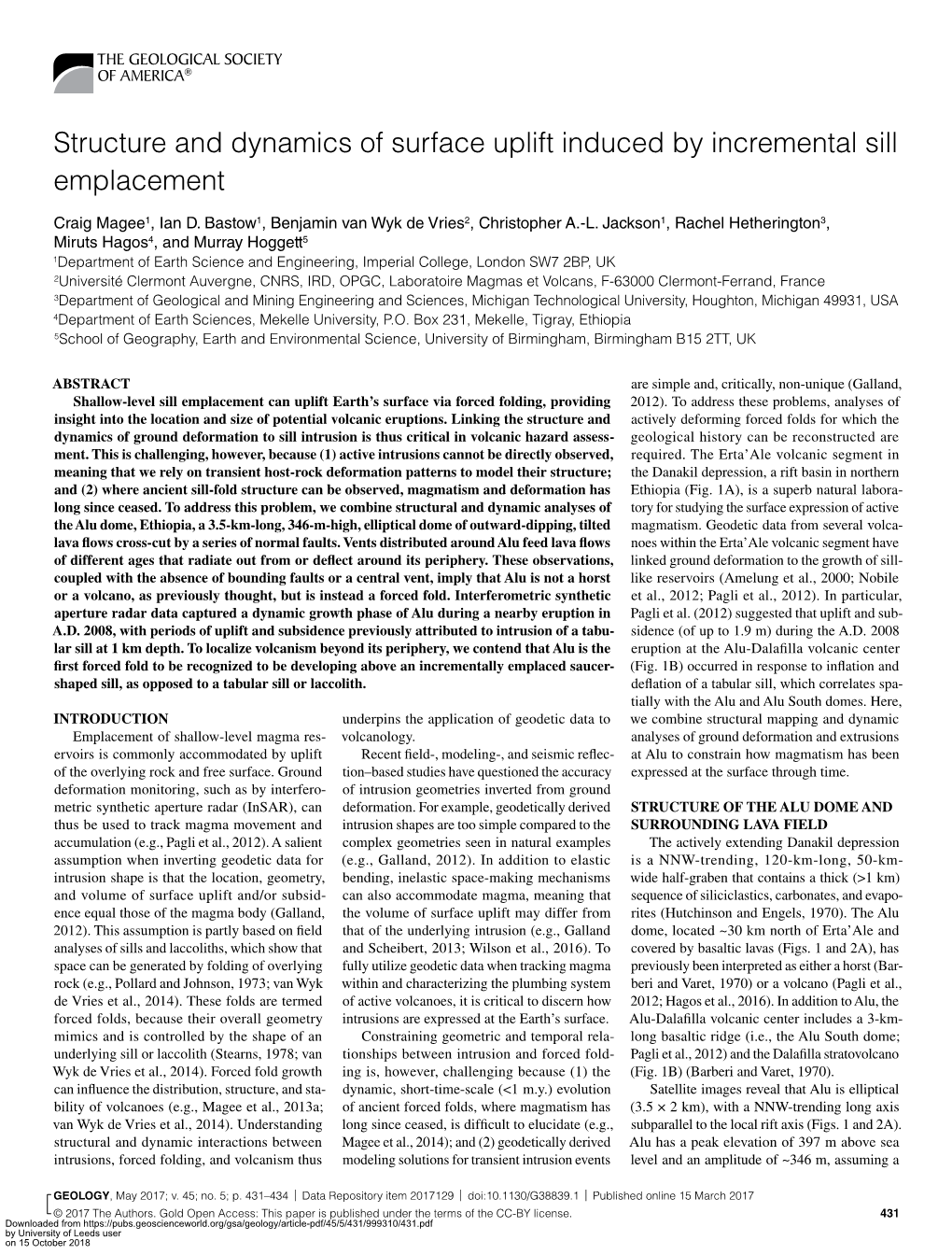 Structure and Dynamics of Surface Uplift Induced by Incremental Sill Emplacement