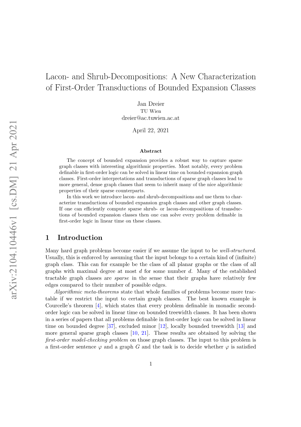 Lacon- and Shrub-Decompositions: a New Characterization of First-Order Transductions of Bounded Expansion Classes