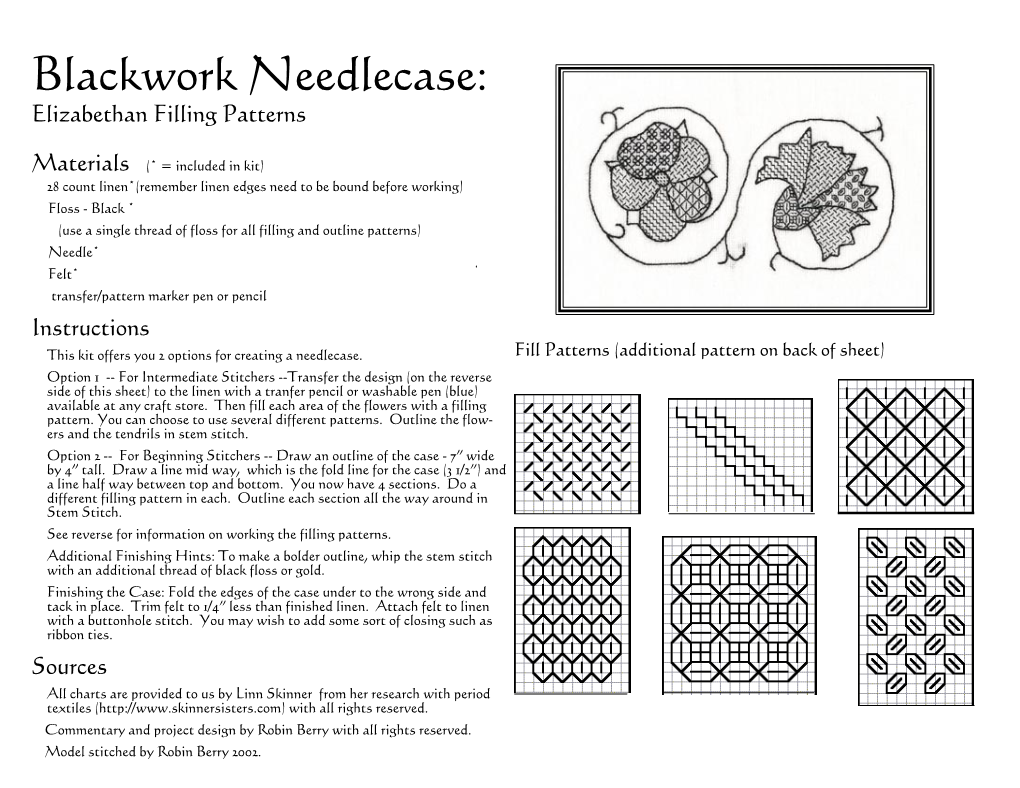 Blackwork Needlecase