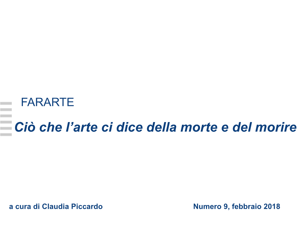 Ciò Che L'arte Ci Dice Della Morte E Del Morire