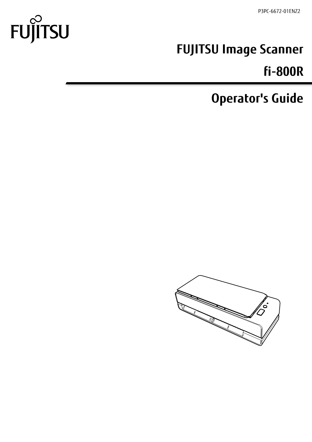 FUJITSU Image Scanner Fi-800R Operator's Guide