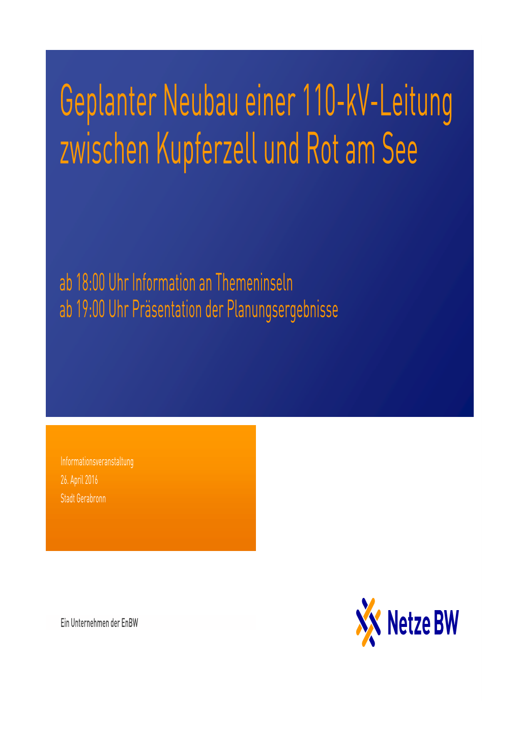 Geplanter Neubau Einer 110-Kv-Leitung Zwischen Kupferzell Und Rot Am See