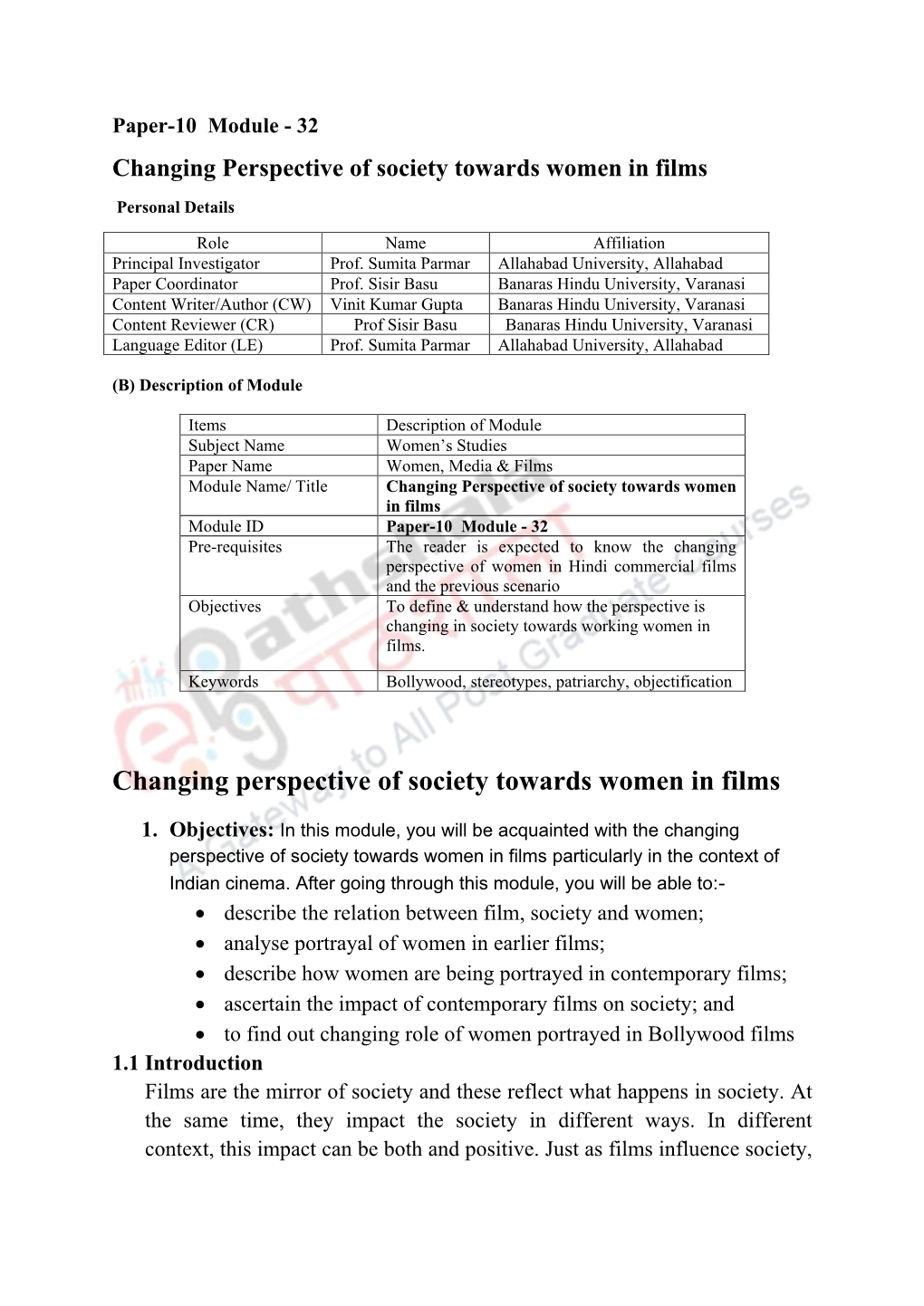 Changing Perspective of Society Towards Women in Films