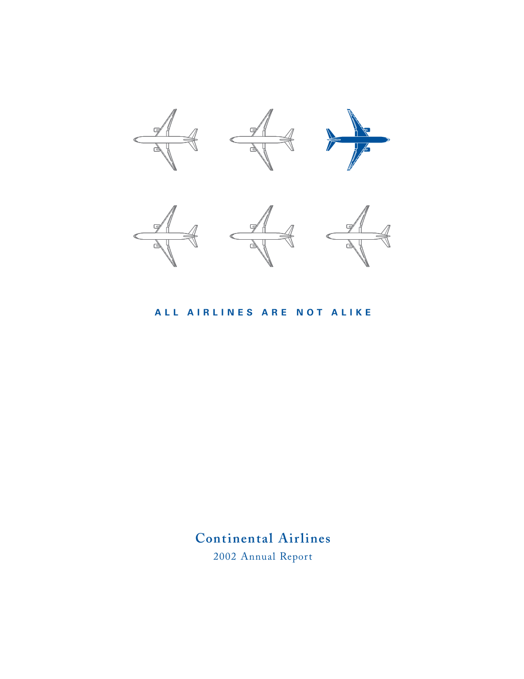 Continental Airlines, Inc. 2002 Annual Report