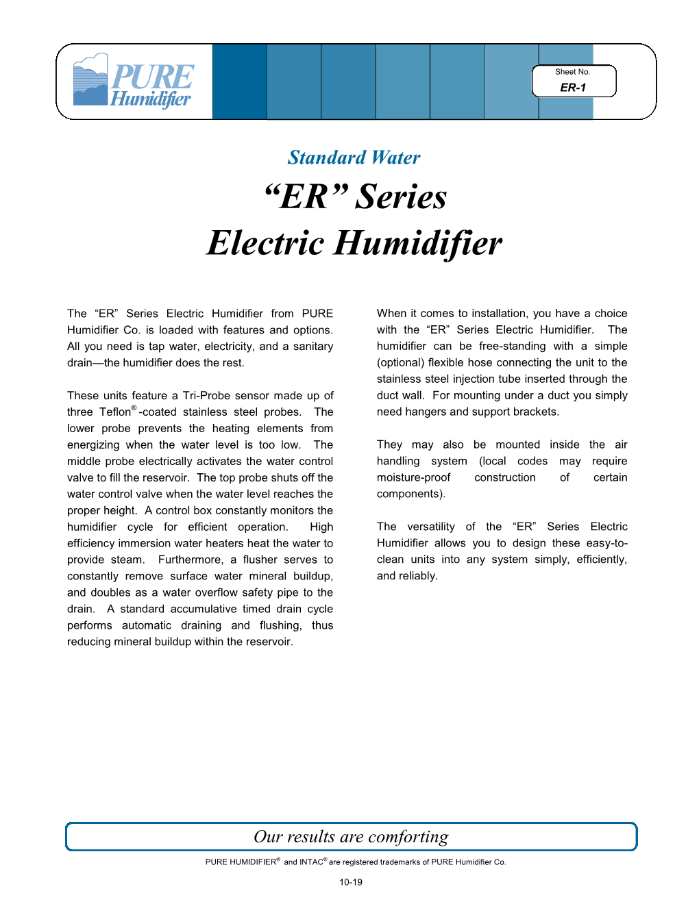 “ER” Series Electric Humidifier