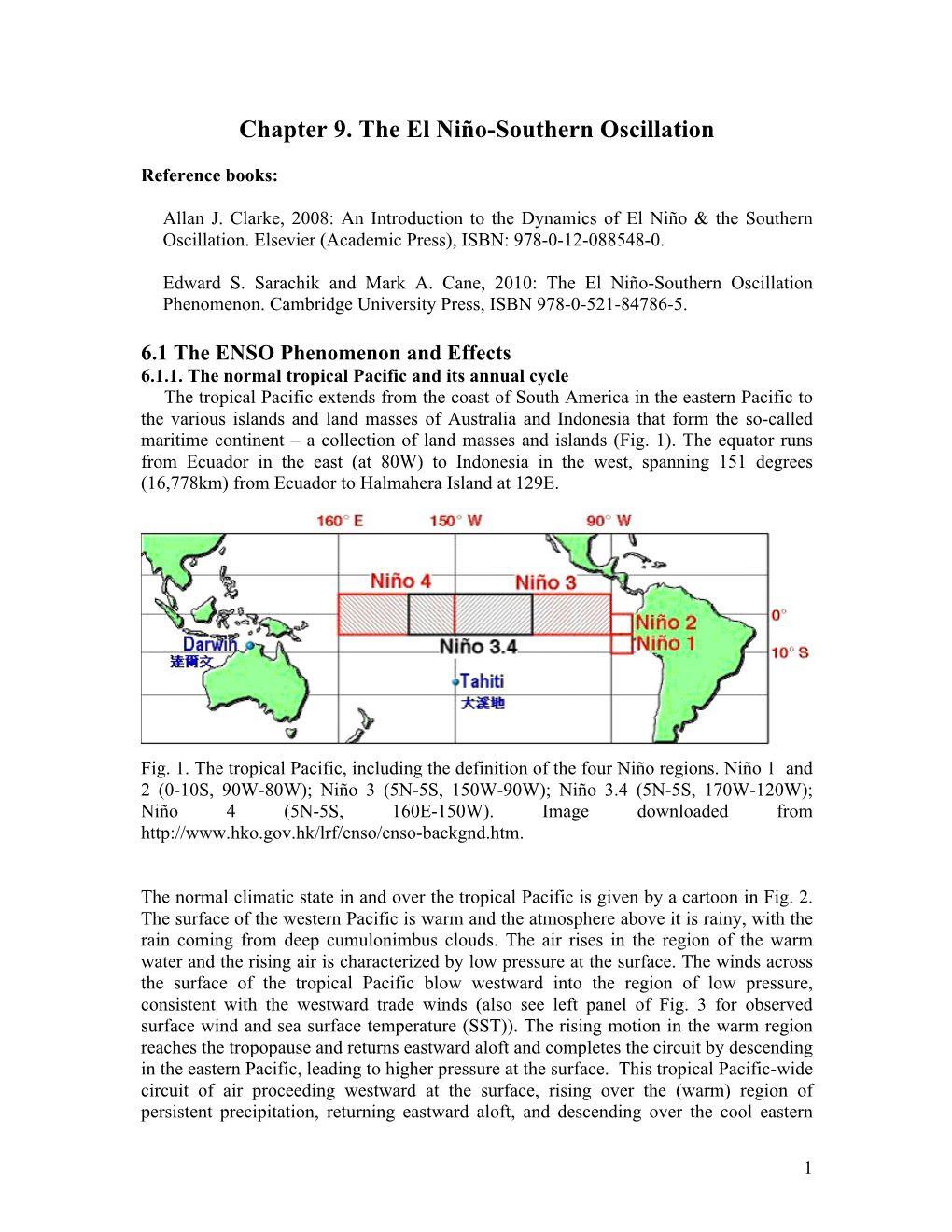 Chapter 9. the El Niño-Southern Oscillation